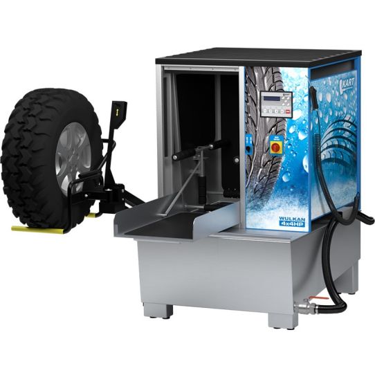 Автоматическая установка для мойки колес Wulkan 4x4HP KART с нагревом воды ширина колеса до 360мм
