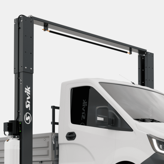 Двухстоечный подъемник Sivik ПГА-5000/1 синий 5т, электрогидравлический, 380В, с верхней синхронизацией, 130-4450 мм