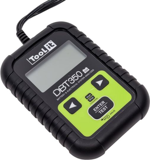 Тестер аккумуляторов 12В AGM EFB Gel, цифровой индикатор, защита от переполюсовки, 025868 GYS DBT350