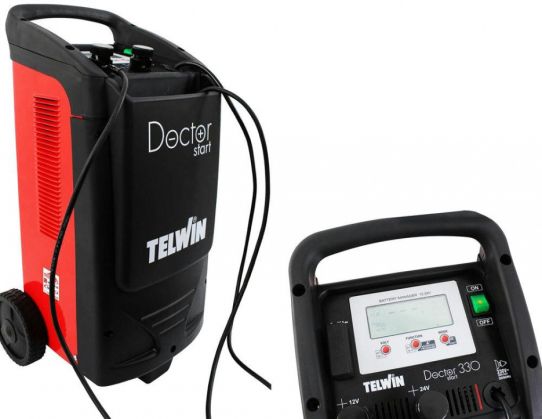 Пуско-зарядное устройство для 12В и 24В аккумуляторов, пусковой ток 300А 829341 TELWIN