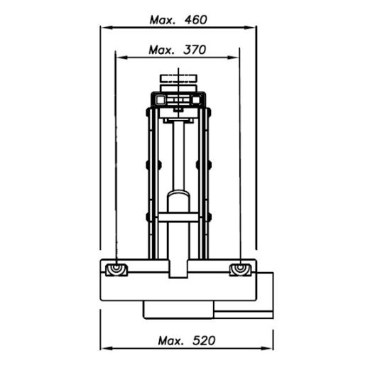 Траверса гидравлическая для ножничных подъемников, 2 т, Werther-OMA OMA 542R.05