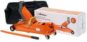 Домкрат подкатной гидравлический 3 тонны Airline AJ-3F-390P, автомобильный, в сумке