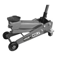 Подкатной гидравлический домкрат до 3 тонн, 135-495мм с педалью и поворотной рукоятью KraftWell KRWFJ3 Подкатной гидравлический домкрат до 3 тонн, 135-495мм с педалью и поворотной рукоятью KraftWell KRWFJ3