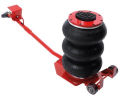 ✔ Домкрат подкатной пневматический 3 тонны Forsage YHQD-3WT-270B, надувной, трёхсекционный, с ручкой