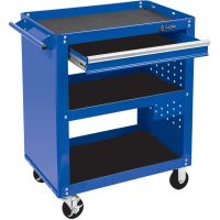 Тележка инструментальная МАСТАК 520-01580MB, 3 полки и выдвижной ящик