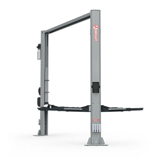 Двухстоечный подъемник BRIGHT BETA55_RAL7040/7016 5.5т, электрогидравлический, 380В, с верхней синхронизацией, 100-2062 мм