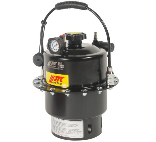 Установка для прокачки тормозной жидкости пневматическая, емкость 5 л, переносная, профессиональная JTC-4331