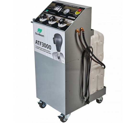 Установка для замены и промывки масла в АКПП электрическая 220В, с насосом 6 л/мин, фильтрацией 5 мкм, объем 2х20 л GrunBaum ATF3000