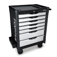 Тележка инструментальная TOPTUL GE-21351, 7 ящиков, с набором инструментов 213 предметов 