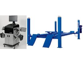 Комплект F4D-4 Подъемник 4-хст. г/п 4т,эл/гидр. с траверсой+T6202 Стенд сход развал 3D Комплект F4D-4 Подъемник 4-хст. г/п 4т,эл/гидр. с траверсой+T6202 Стенд сход развал 3D