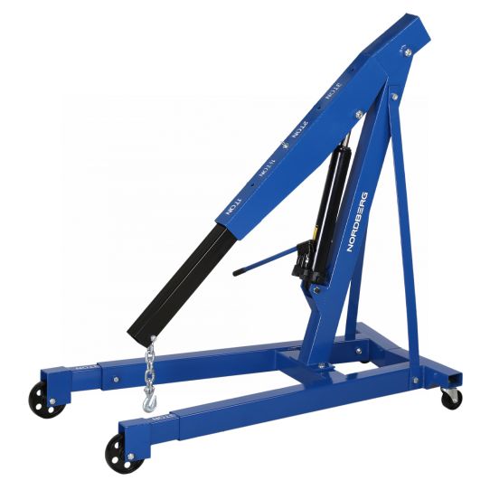 Кран гаражный подкатной 3т гидравлический Nordberg N3731 складной, с высотой подъема до 2140 мм