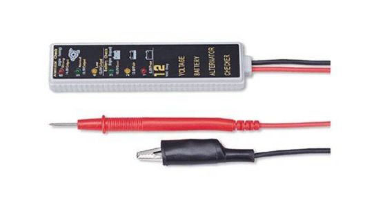 Тестер аккумулятора 12В с магнитным корпусом и световым индикатором JTC J027