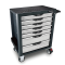 Тележка инструментальная TOPTUL GE-26109, 7 ящиков, с набором инструментов 261 предмет 