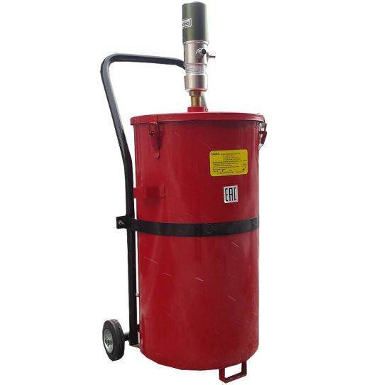 Нагнетатель смазки пневматический с баком 60 л и давлением 3-10 бар, коэффициент 50:1 АО «АСО» С-322