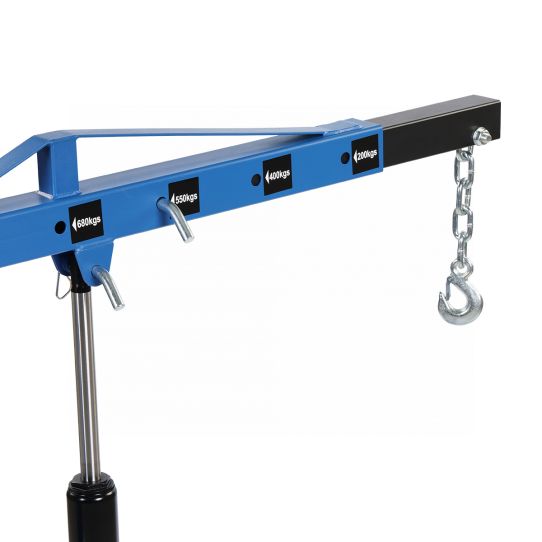 Кран гаражный подкатной 680 кг Nordberg N3707 гидравлический складной, с высотой подъема до 1980 мм