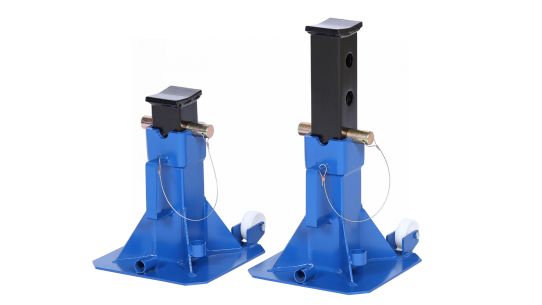 Подставка страховочная под автомобиль Nordberg N3022W 22 т, комплект 2 шт c колесами, фиксация при помощи пальца