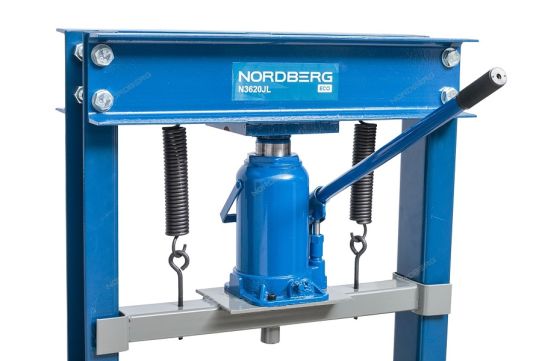 Гидравлический пресс гаражный 20 тонн Nordberg eco N3620JL ручной привод домкратом