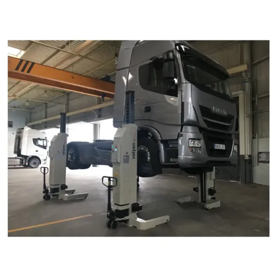 Подкатной подъемник для грузовых автомобилей электрогидравлический 22т Velyen 4EF0050, 4 колонны