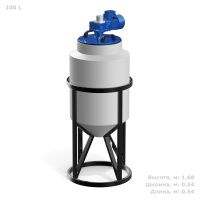 Емкость K 100 литров с лопастной мешалкой