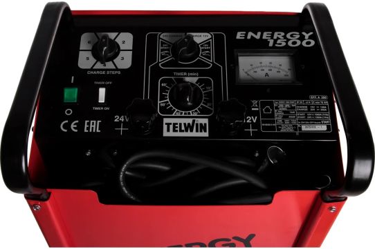 Пуско-зарядное устройство для 12В и 24В аккумуляторов с пусковым током 2000A и 1700A 829009 TELWIN