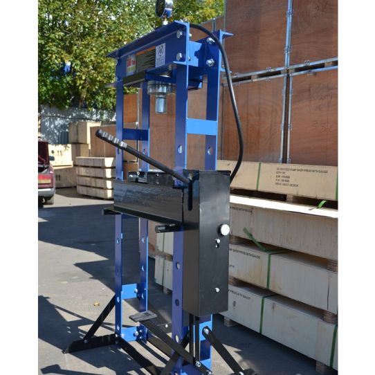 Гидравлический пресс 30 тонн для гаража TS0500F-4 ручной гидронасос и ножная педаль