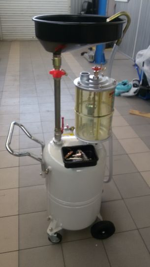Пневматическая установка для откачки масла через щуп на 80 литров Техносоюз TS-657080