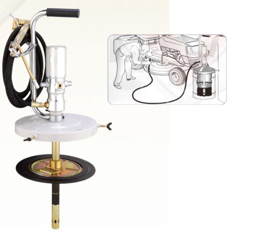 Нагнетатель смазки пневматический для бочек 60 л, 6-8 бар, с коэффициентом сжатия 50:1 Техносоюз TS77020