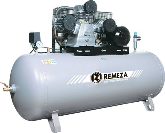 Поршневой компрессор 270 л, 950 л/м, 380В, 5.5 кВт, ременной, масляный Remeza СБ4/Ф-270.LB75