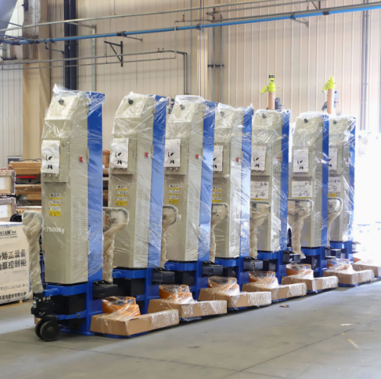 Подкатной подъемник для грузовых автомобилей и автобусов электрогидравлический 33т Maxima FC55W-6, 6 колонн