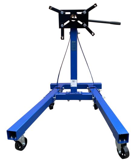 Кантователь двигателя 907 кг с П-образным основанием и 4 регулируемыми кронштейнами синий EQFS ES-1805