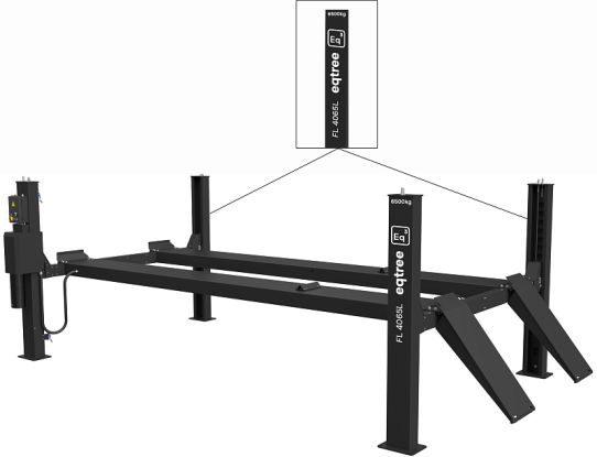 Четырехстоечный подъемник электрогидравлический 6.5т 380В eqtree™ FL 4065-L