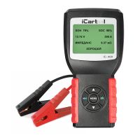 Тестер аккумуляторных батарей AGM, EFB, Gel 12/24В до 200Ач, нагрузка 2000А с защитой от переполюсовки iCartool IC-400