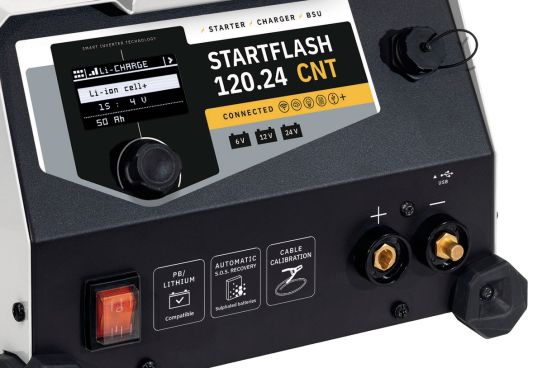 Пуско-зарядное устройство для 12В, 24В и 6В аккумуляторов с пусковым током 440А 073616 GYS