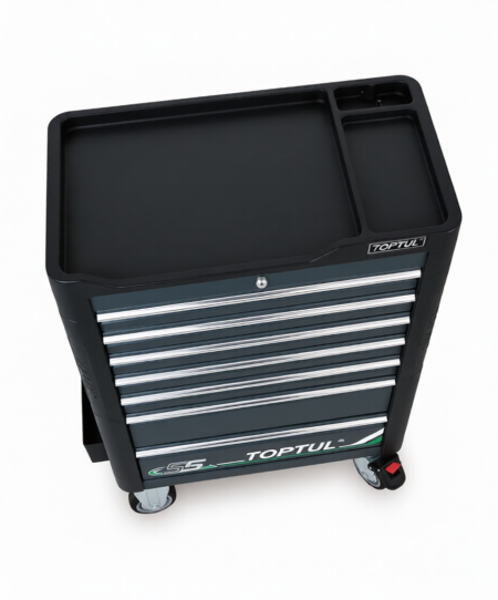 Тележка инструментальная TOPTUL GE-34028, 7 ящиков, с набором инструментов 340 предметов 