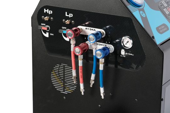 Установка автомат для заправки автомобильных кондиционеров Nordberg NF34NP, R134a+R1234yf, принтер 