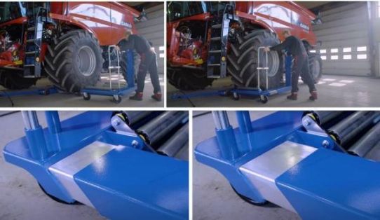 Тележка гидравлическая для транспортировки колес 1500 кг, AC Hydraulic WT1500NT