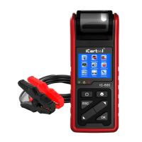 Тестер аккумуляторов 6/12/24В AGM EFB GEL с цифровым индикатором и встроенным термопринтером iCartool IC-600