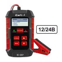 Тестер и зарядное устройство АКБ 12/24В с восстановлением, цифровой индикатор, защита 3 в 1 iCartool IC-107