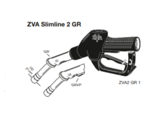 Заправочный пистолет 45 л.мин ZVA Slimline 2 GR
