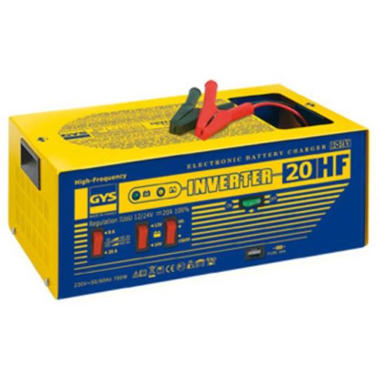 Зарядное устройство для аккумуляторов 12/24В GEL, WET, 29.6А, автоматическое INVERTER 20HF GYS 029217