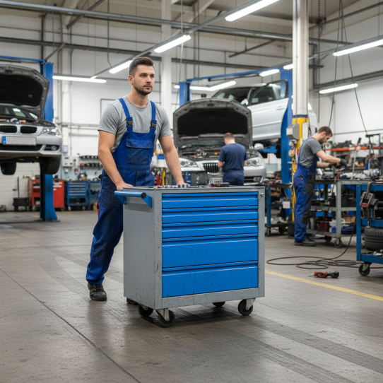 Тележка инструментальная, SLF Верстакофф ® 136001, 5 ящиков, без инструментов