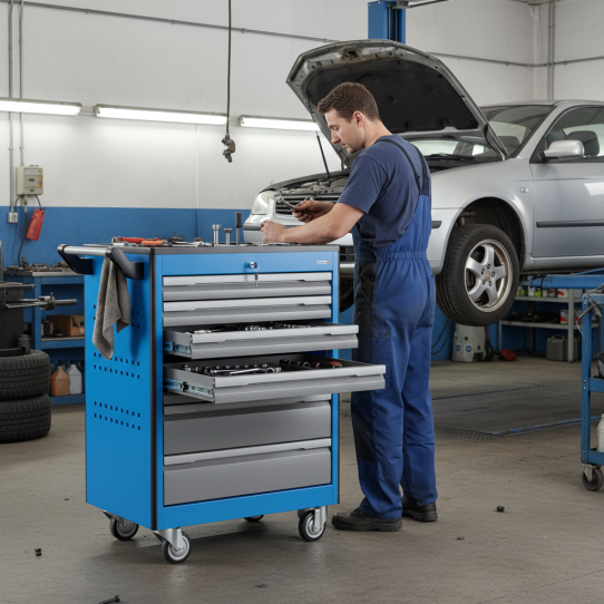 Тележка инструментальная Technic 950.7 Верстакофф ® 135008, 7 ящиков, без инструментов