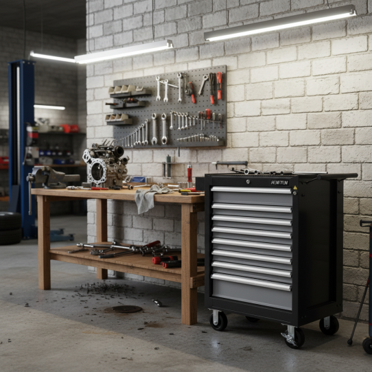 Тележка инструментальная HONITON IK-GO8, 8 ящиков, без инструментов