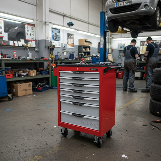 Тележка инструментальная TOPTUL TCAC0702, 7 ящиков, без инструментов