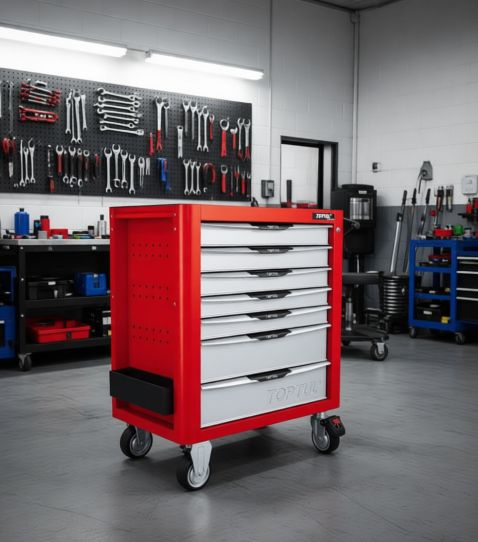 Тележка инструментальная TOPTUL TCAM0702, 7 ящиков, без инструментов