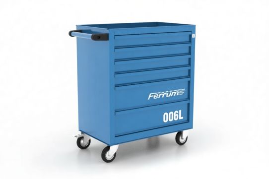Тележка инструментальная FERRUM 02.006L-5015, 6 ящиков, без инструментов