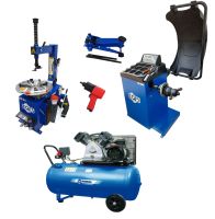 Комплект шиномонтажного оборудования EQFS до 21 дюйма H-21-550-LB30-DG с компрессором Комплект шиномонтажного оборудования EQFS до 21 дюйма H-21-550-LB30-DG с компрессором