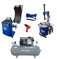 Комплект шиномонтажного оборудования EQFS до 24 дюйма H-24-650-40-DG с гайковертом, домкратом и компрессором Комплект шиномонтажного оборудования EQFS до 24 дюйма H-24-650-40-DG с гайковертом, домкратом и компрессором