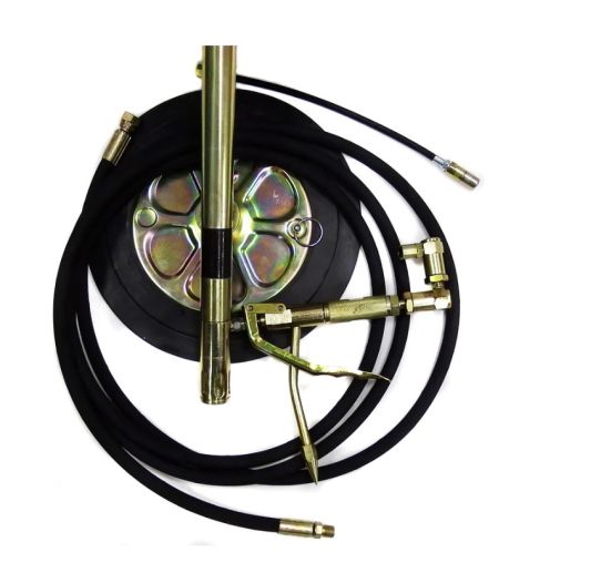 Нагнетатель смазки пневматический для 30 л бочек, производительность 800 г/мин, выходное давление до 400 бар AE&T HG-77020