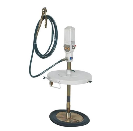 Нагнетатель смазки пневматический для 30 л бочек, производительность 800 г/мин, выходное давление до 400 бар AE&T HG-77020